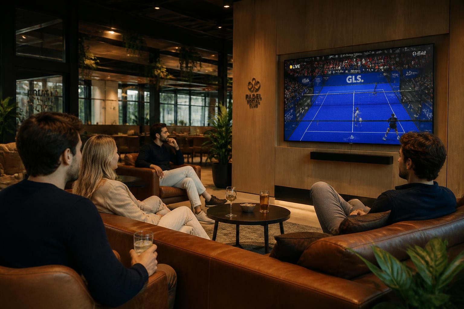 Club lounge screens