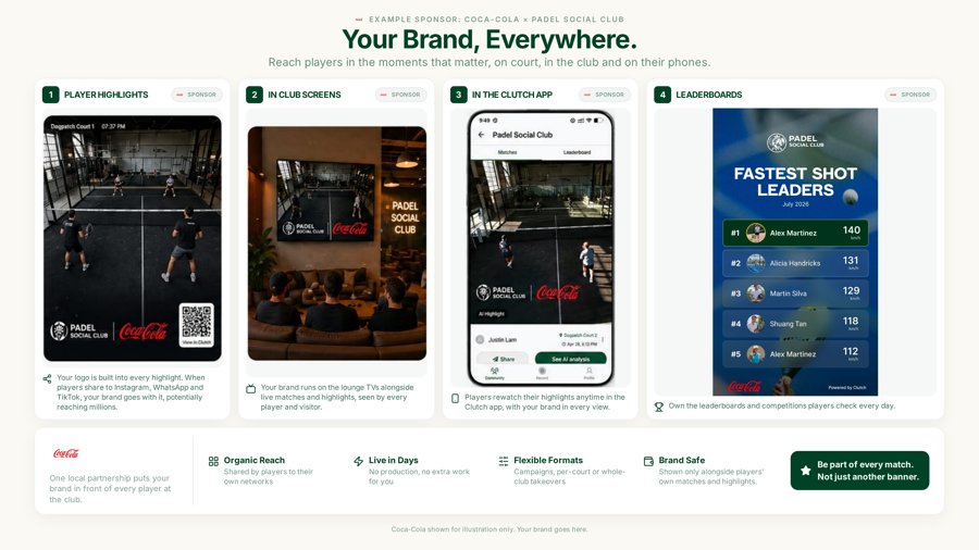 Clutch sponsor kit one-pager preview